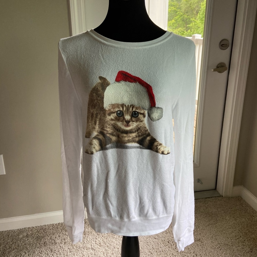 Wildfox Kitten🐈 Holiday🎄 Baggy Beach Jumper - S